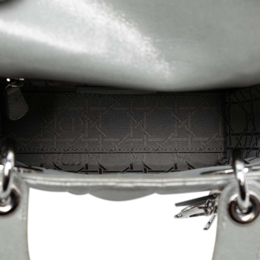 Dior Mini Iridescent Lambskin Cannage Lady Dior - 4