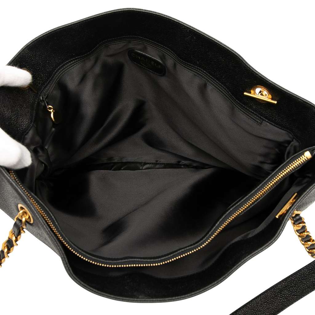 Chanel CC Caviar Chain Tote - 4