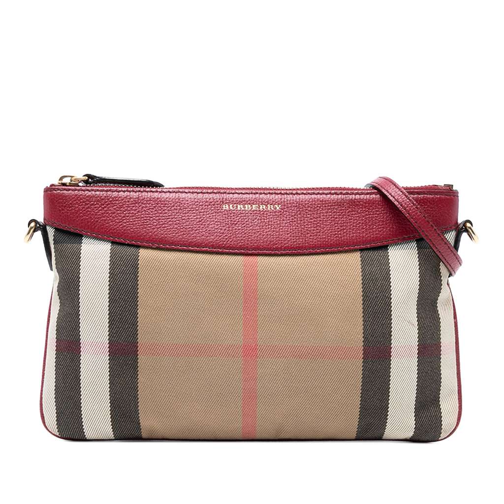 Burberry House Check Canvas Derby Peyton Crossbody