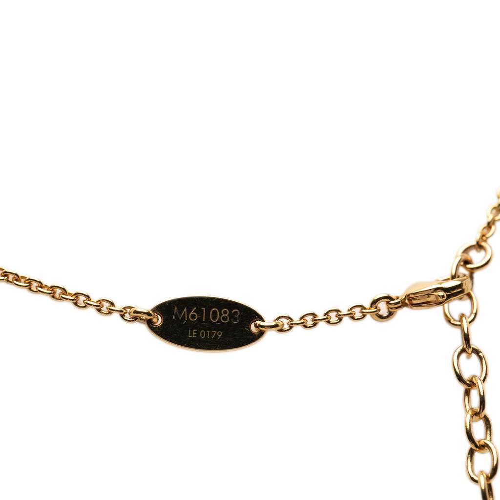 Louis Vuitton Gold Plated Essential V Necklace - 2