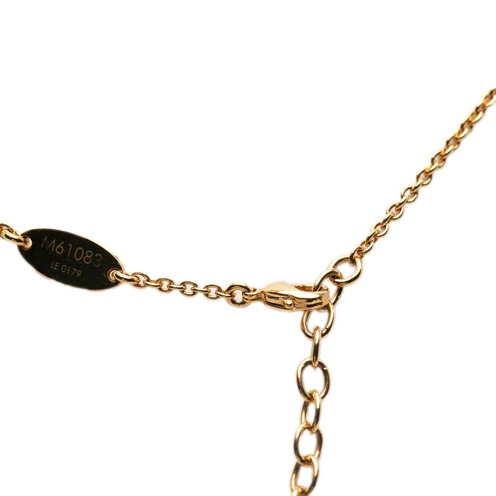 Louis Vuitton Gold Plated Essential V Necklace - 3