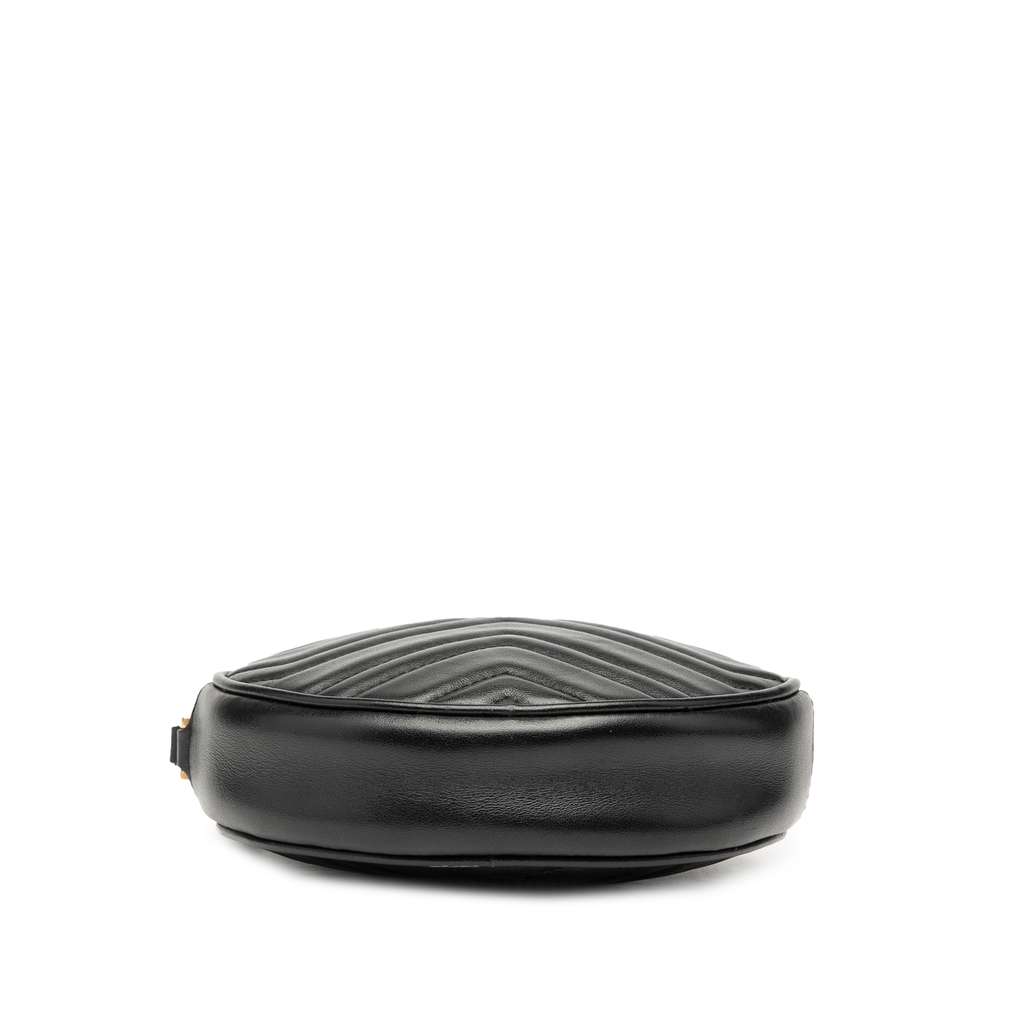 Gucci GG Marmont Matelasse Leather Round Wristlet Clutch - 3