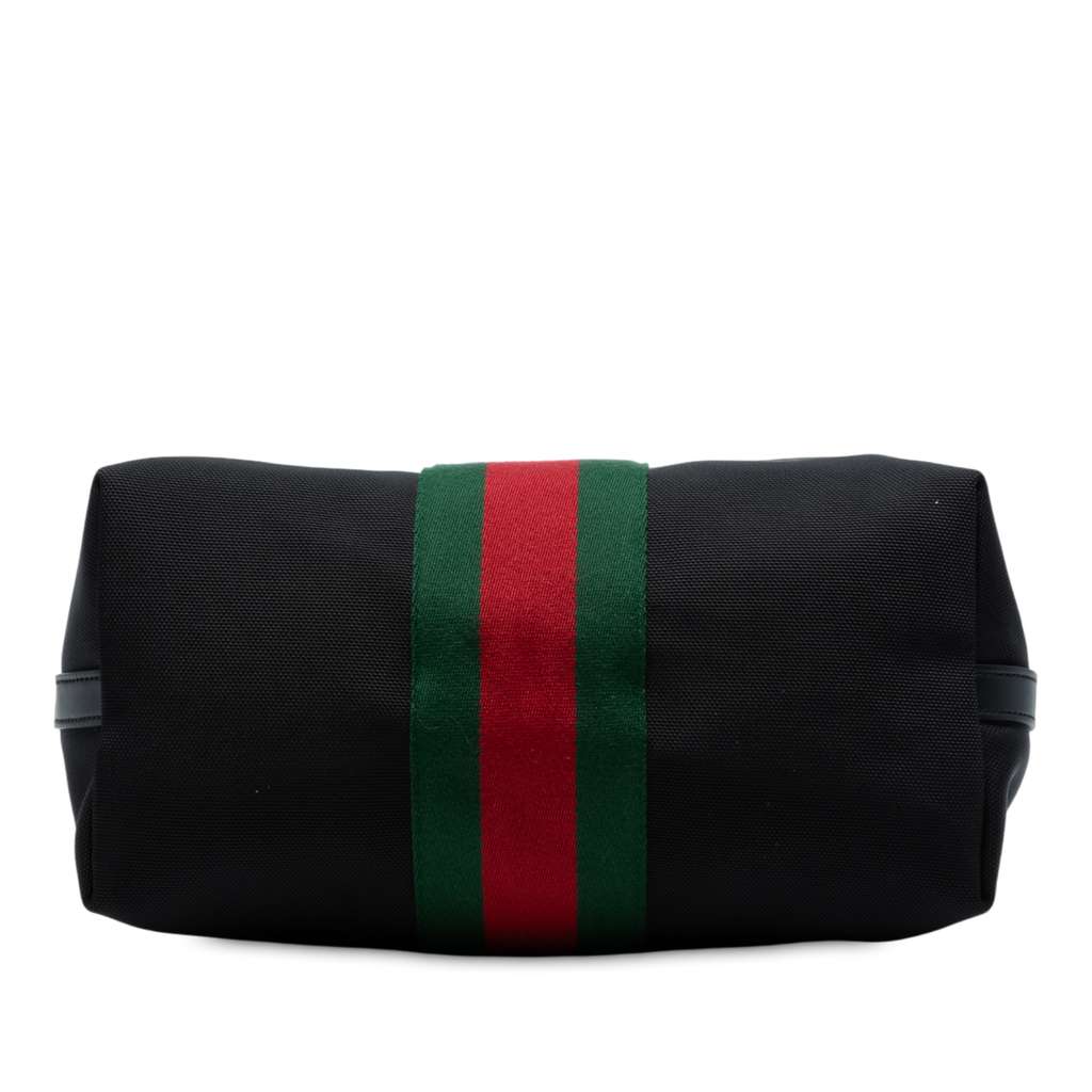 Gucci Canvas Techno Web Vertical Zip Tote - 3