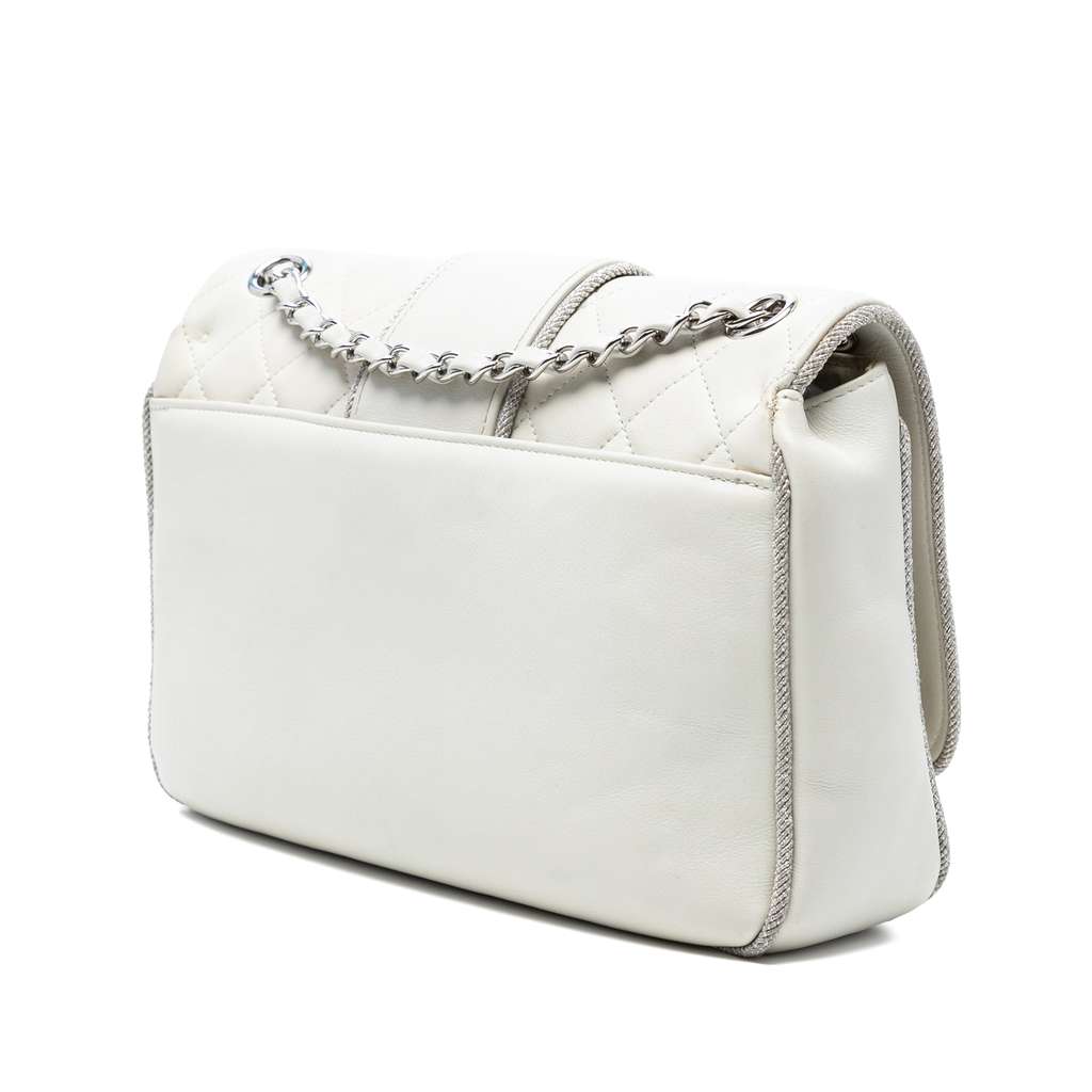 Chanel Quilted Lambskin and Metallic Trim Elementary Chic Flap - 2