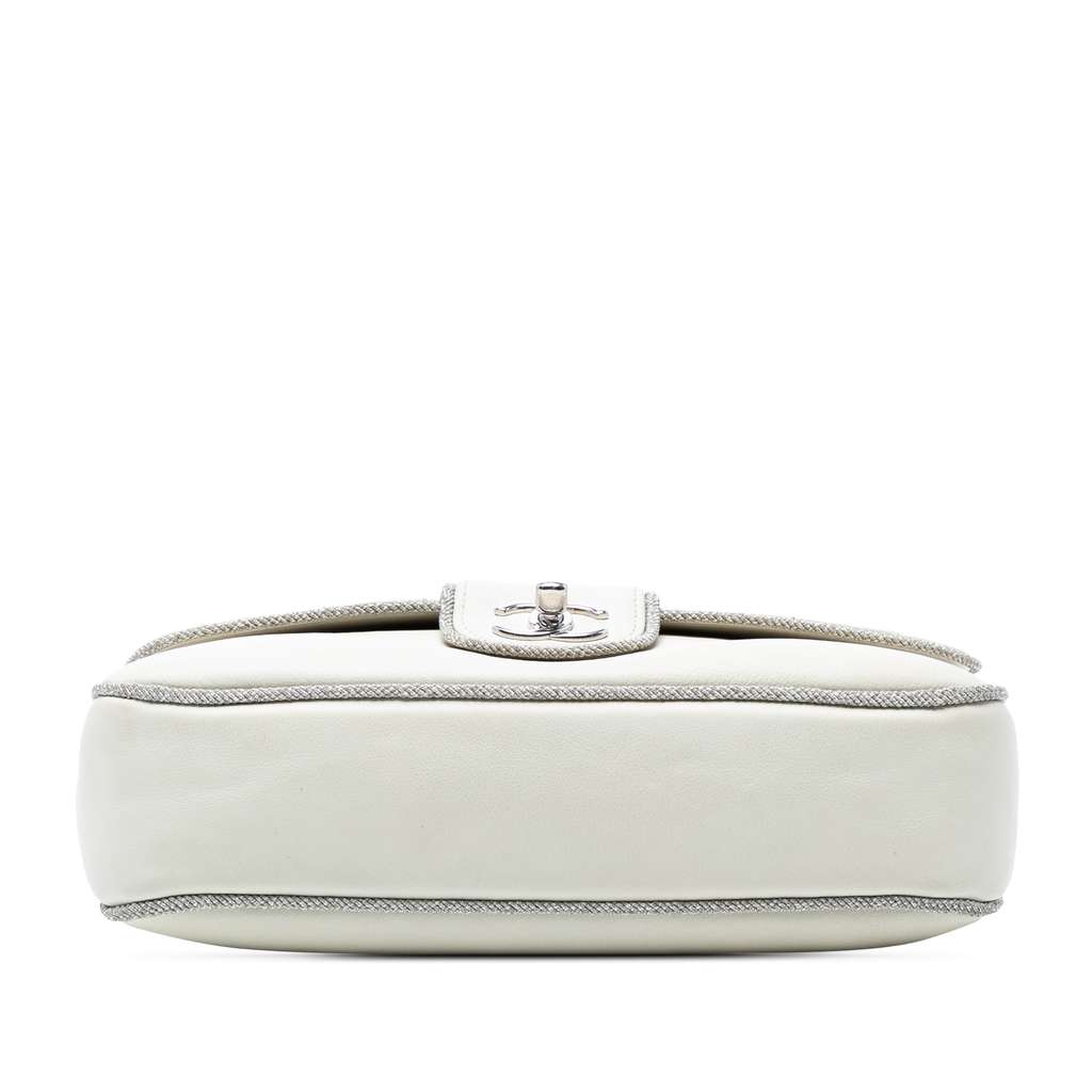 Chanel Quilted Lambskin and Metallic Trim Elementary Chic Flap - 3