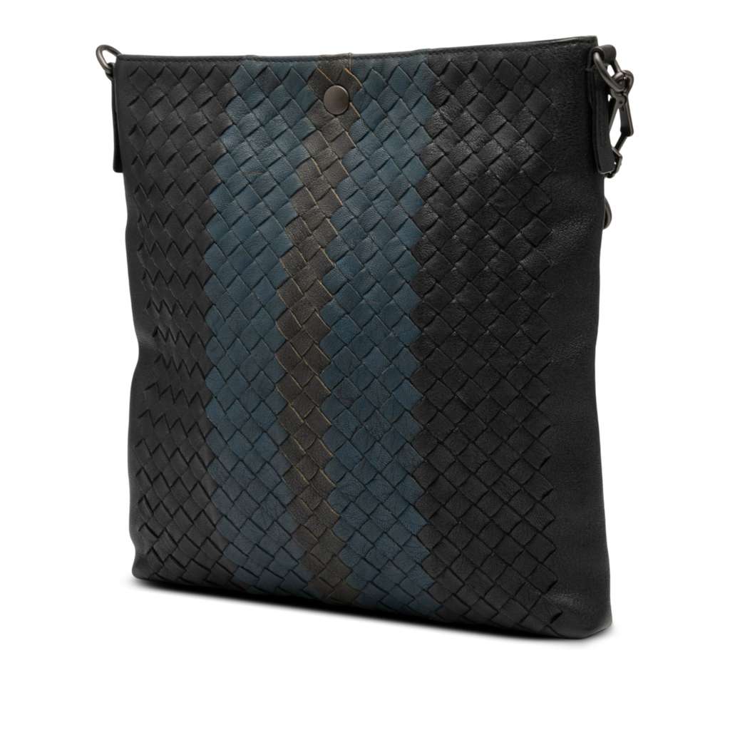 Bottega Veneta Tricolor Leather Intrecciato Crossbody - 2
