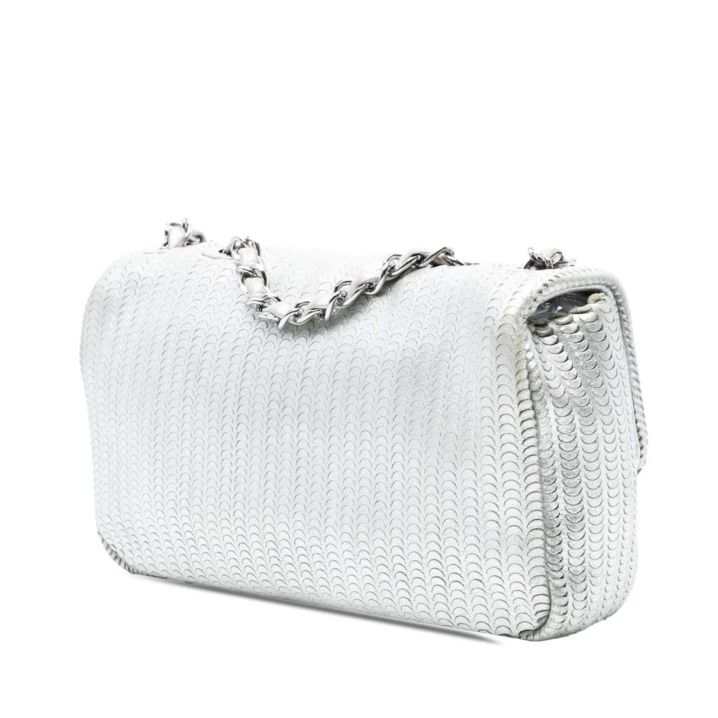 Chanel Small Metallic Lambskin Laser Cut Flap - 2