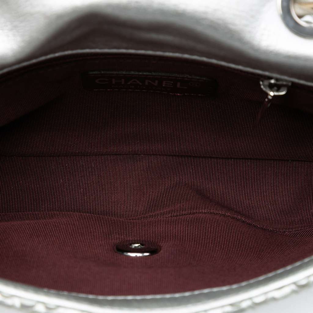 Chanel Small Metallic Lambskin Laser Cut Flap - 4