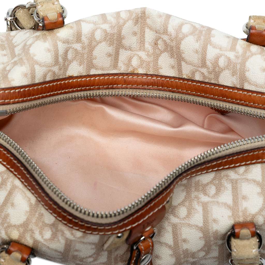 Dior Diorissimo Trotter Coated Canvas Romantique Handbag - 4