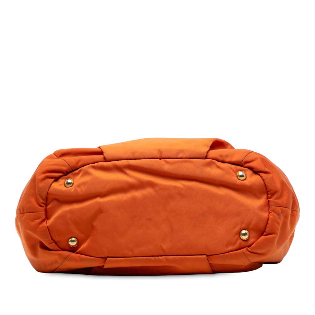 Prada Vitello Daino Trimmed Tessuto Satchel - 3