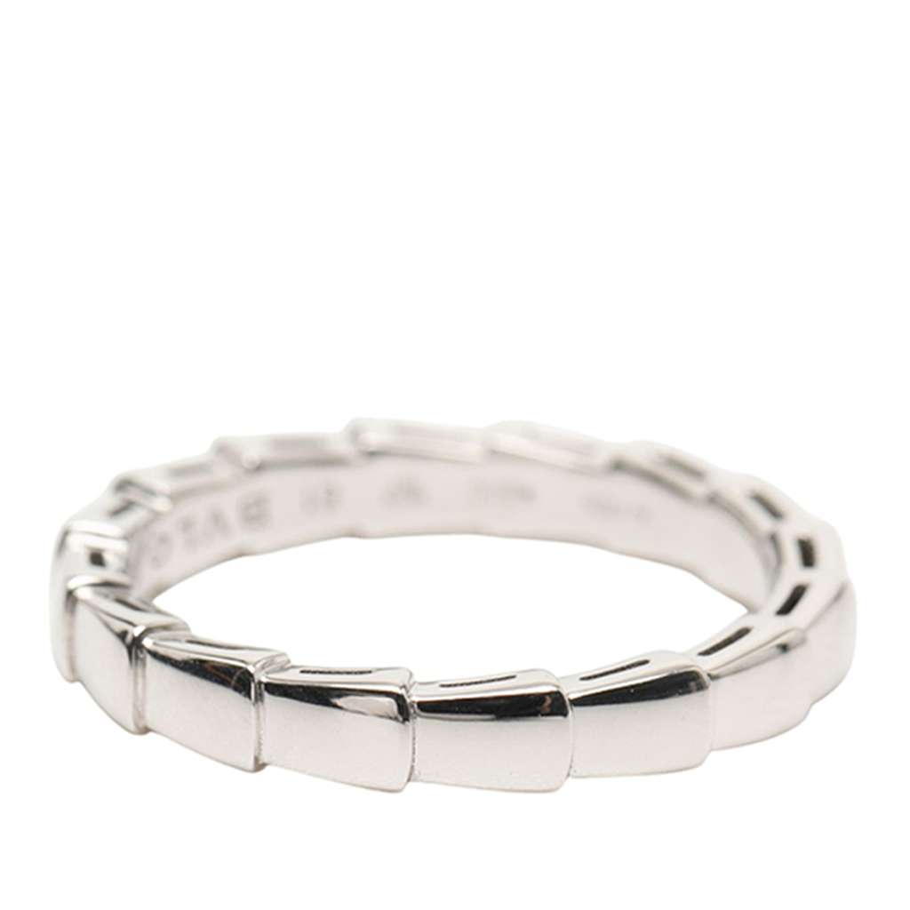 Bvlgari 18K White Gold Serpenti Viper Ring - 3