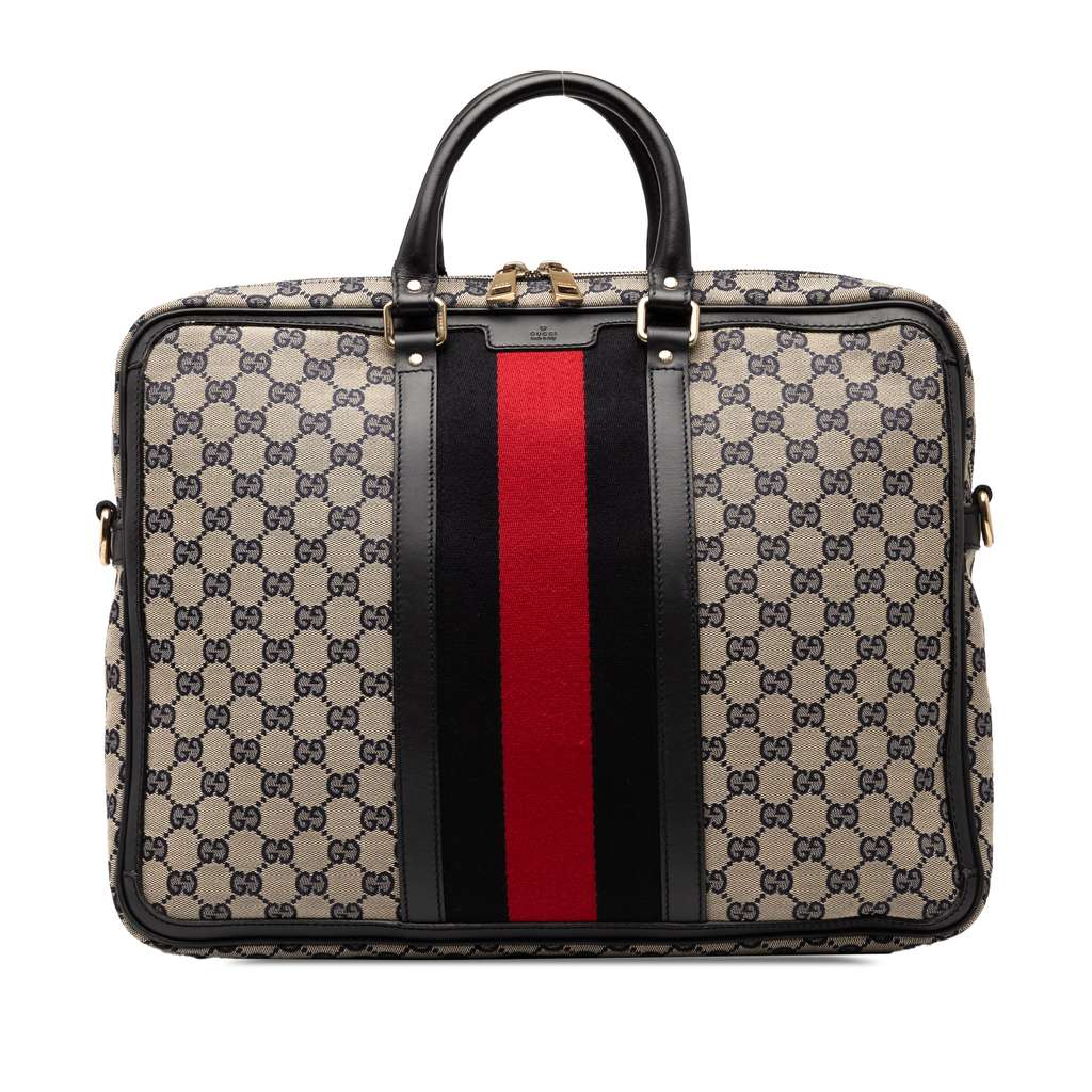 Gucci GG Canvas Web Briefcase