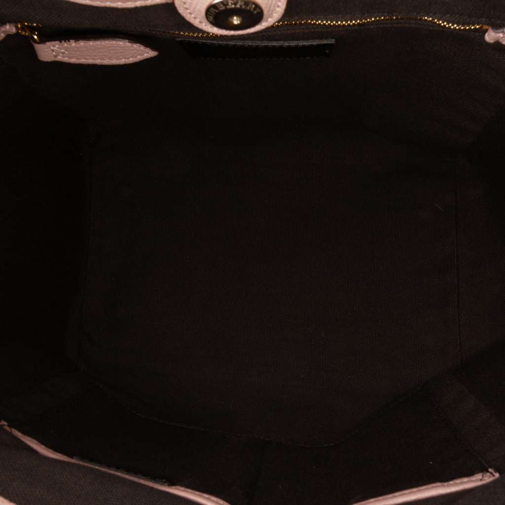 Burberry Small Leather and House Check Canvas Canterbury Tote - 4