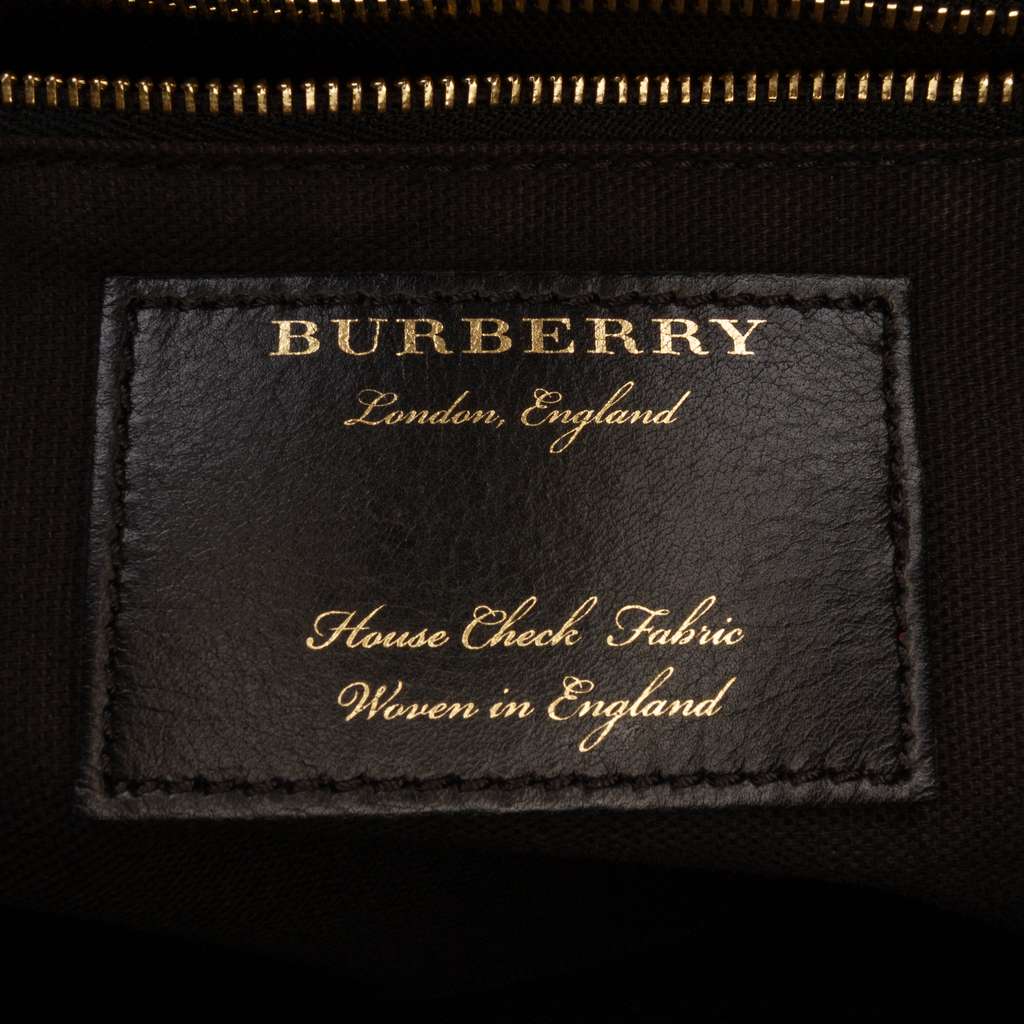 Burberry Small Leather and House Check Canvas Canterbury Tote - 5