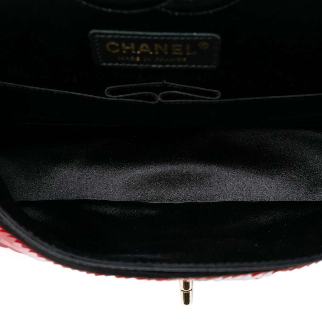 Chanel Paris-Shanghai Medium Satin and Sequins Double Flap - 4