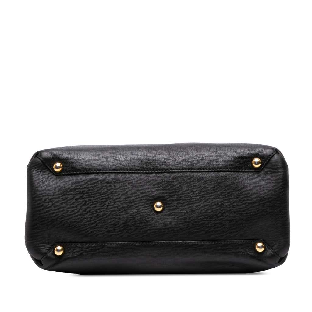 Burberry Medium Leather and House Check Banner Satchel - 3