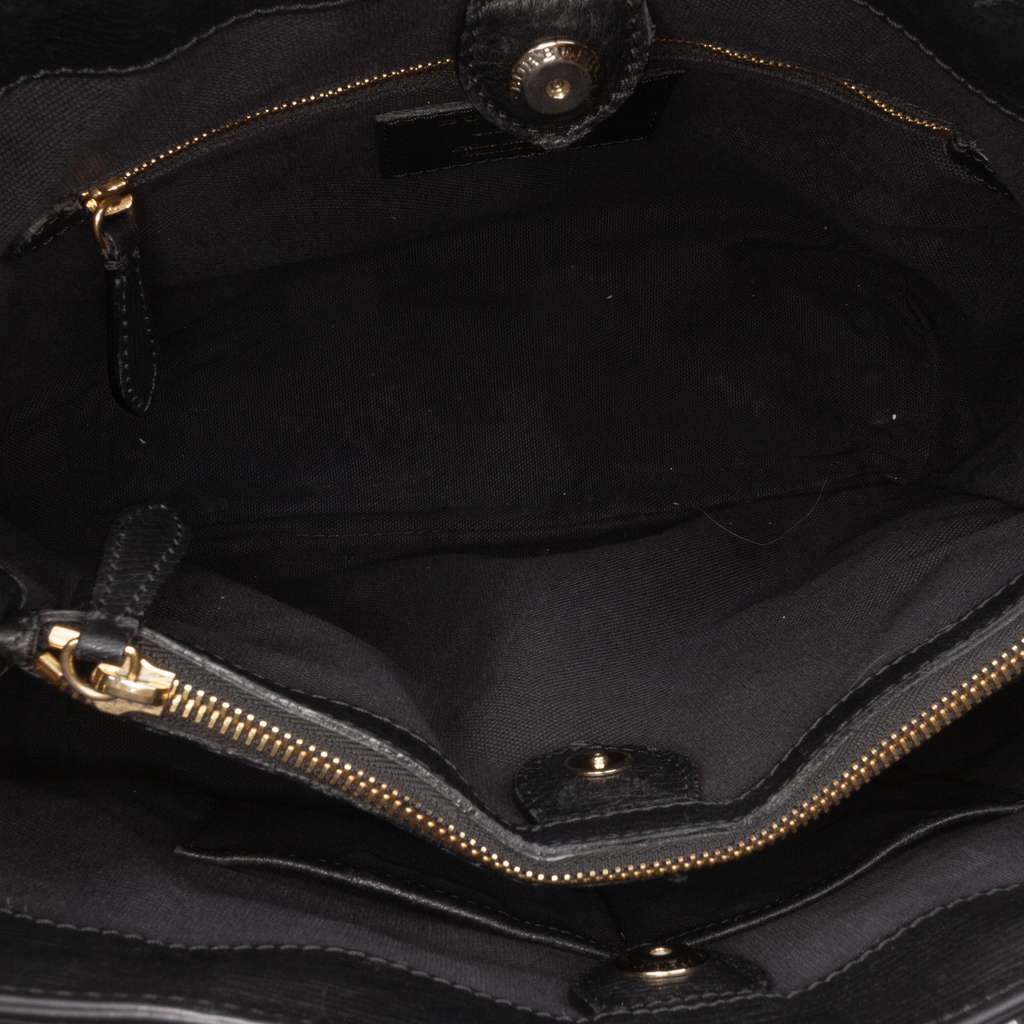 Burberry Medium Leather and House Check Banner Satchel - 4