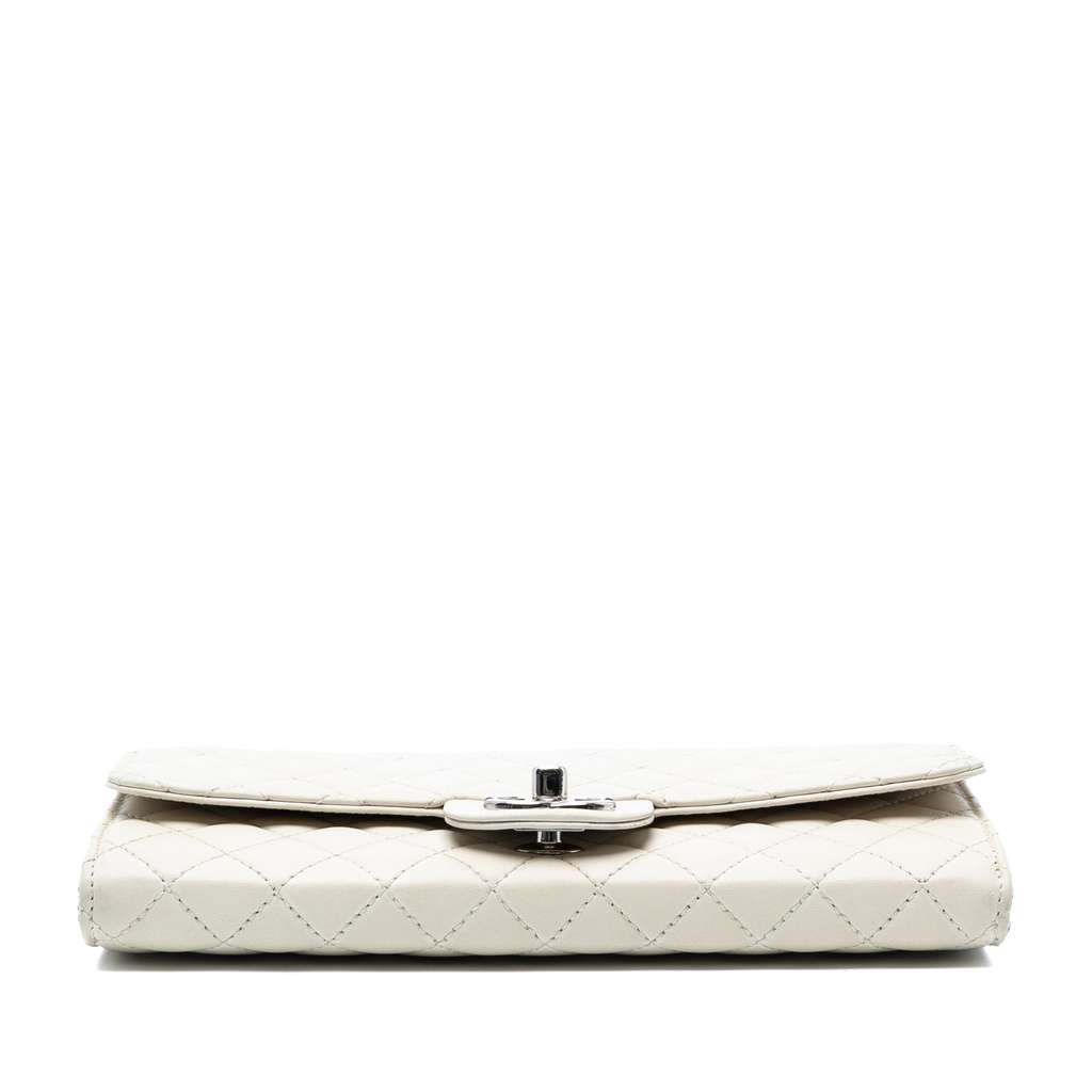 Chanel CC Quilted Lambskin East West Single Flap - 3