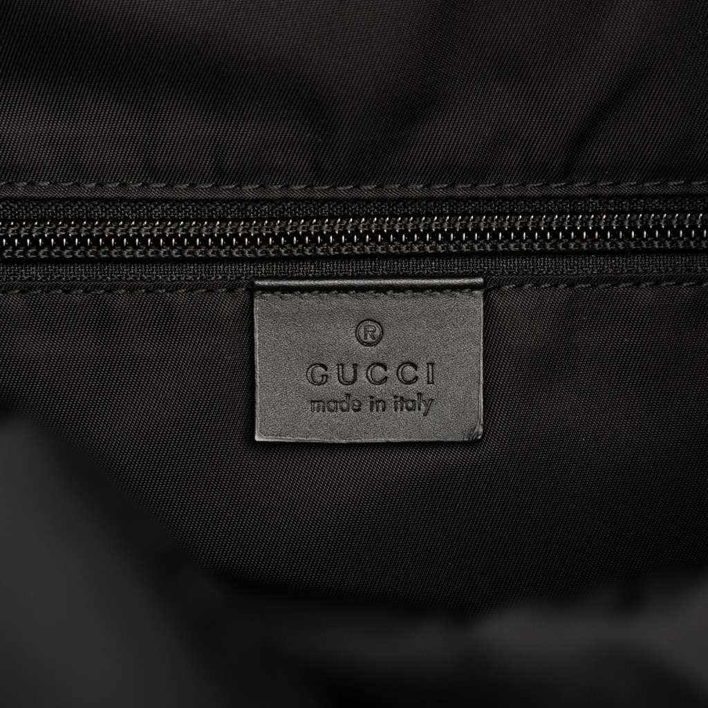 Gucci Canvas Techno Web Fold Over Backpack - 5