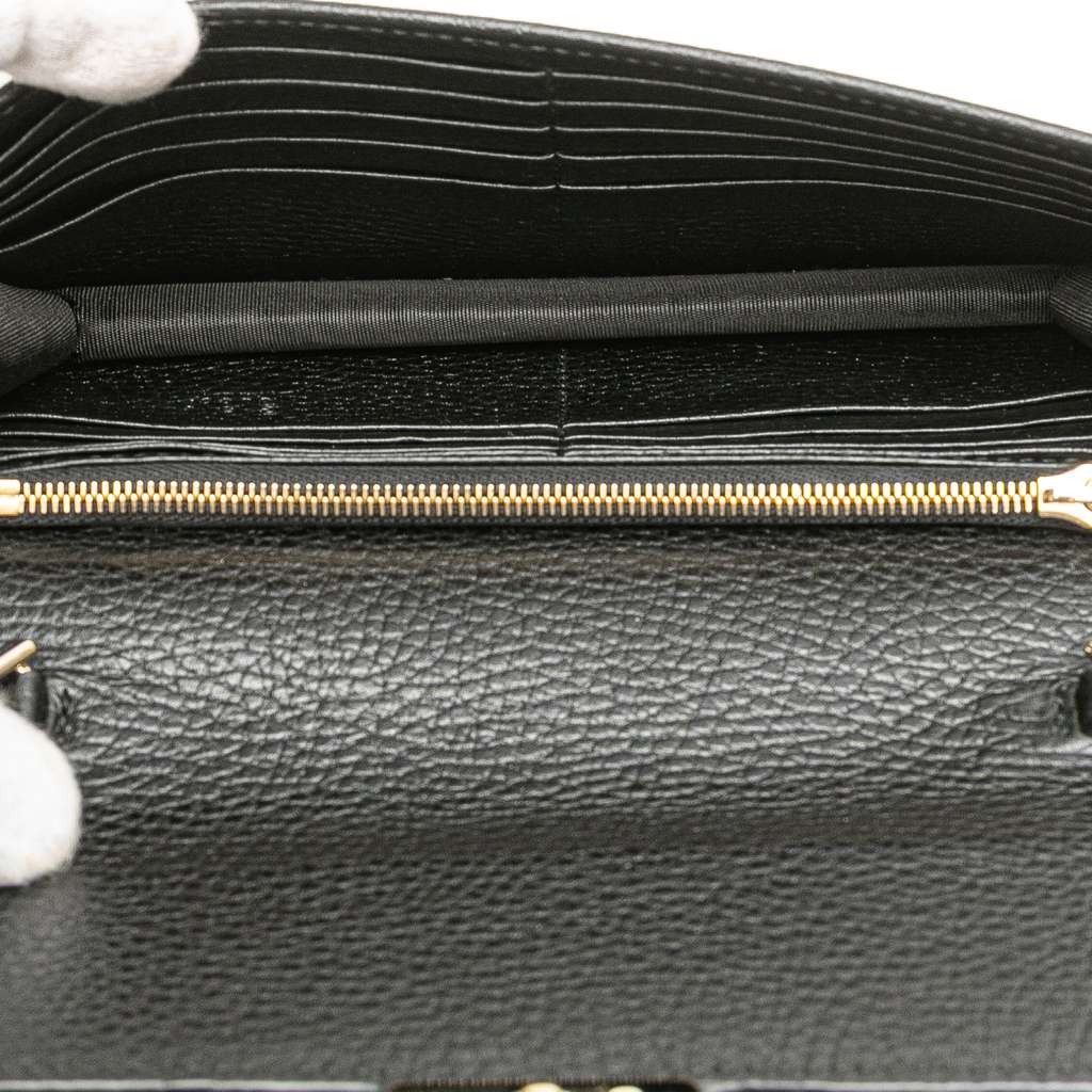 Gucci Leather Interlocking G Dollar Wallet on Chain - 4