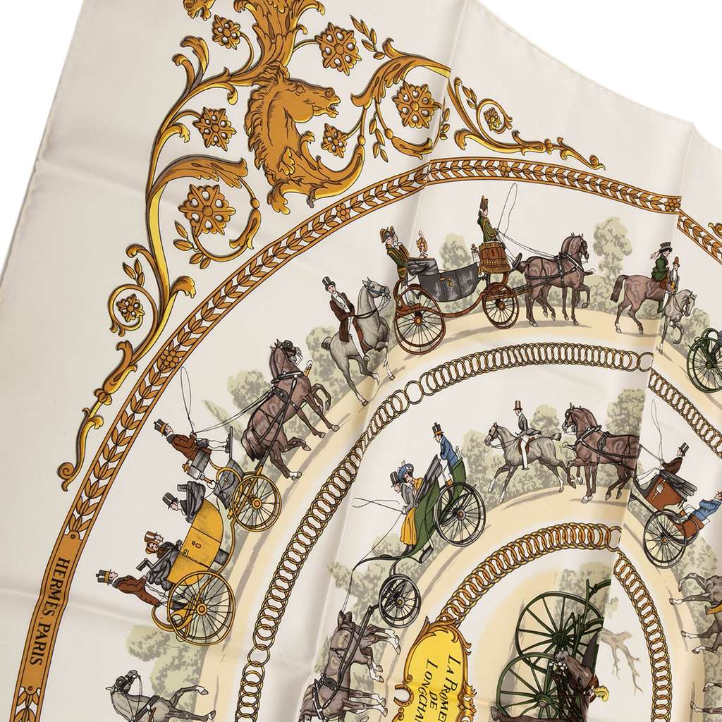 Hermès La Promenade De Longchamps Silk Scarf - 5