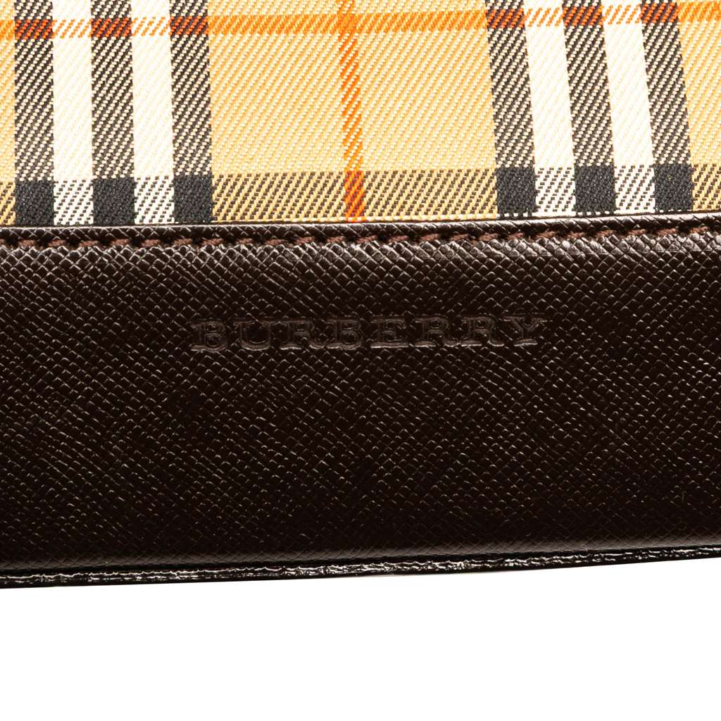 Burberry Haymarket Check Canvas Handbag - 5