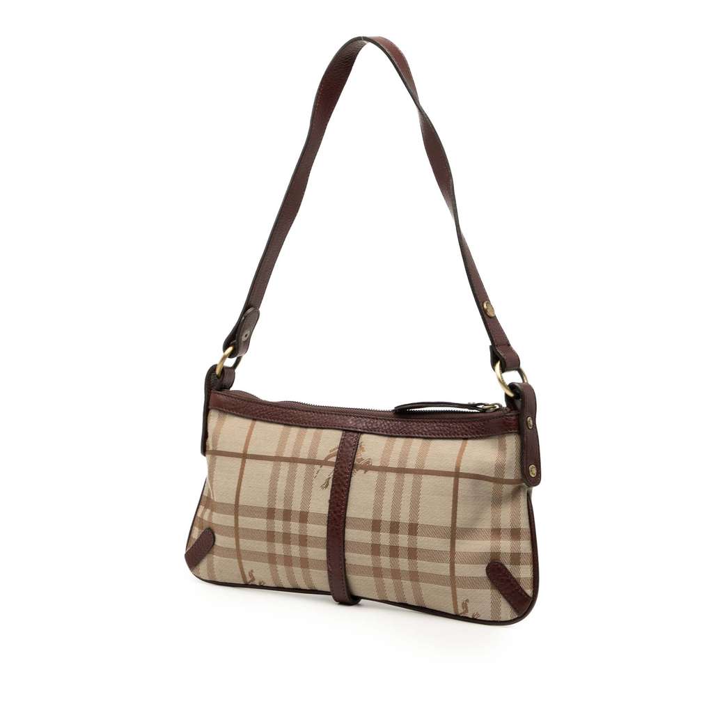 Burberry Haymarket Check Canvas Shoulder Bag - 2