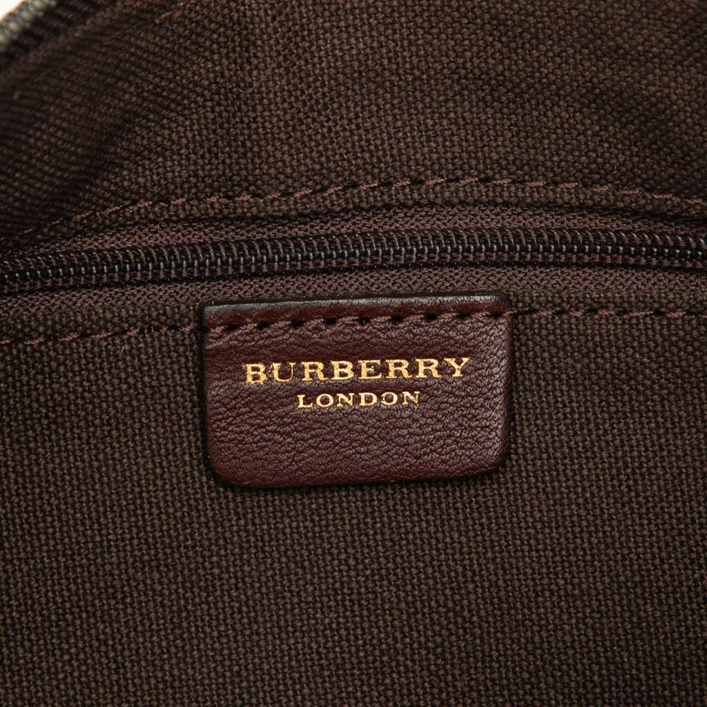 Burberry Haymarket Check Canvas Shoulder Bag - 5