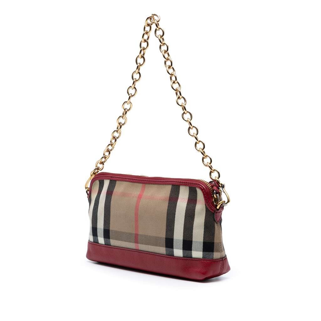 Burberry House Check Canvas Abindon Convertible Clutch - 2