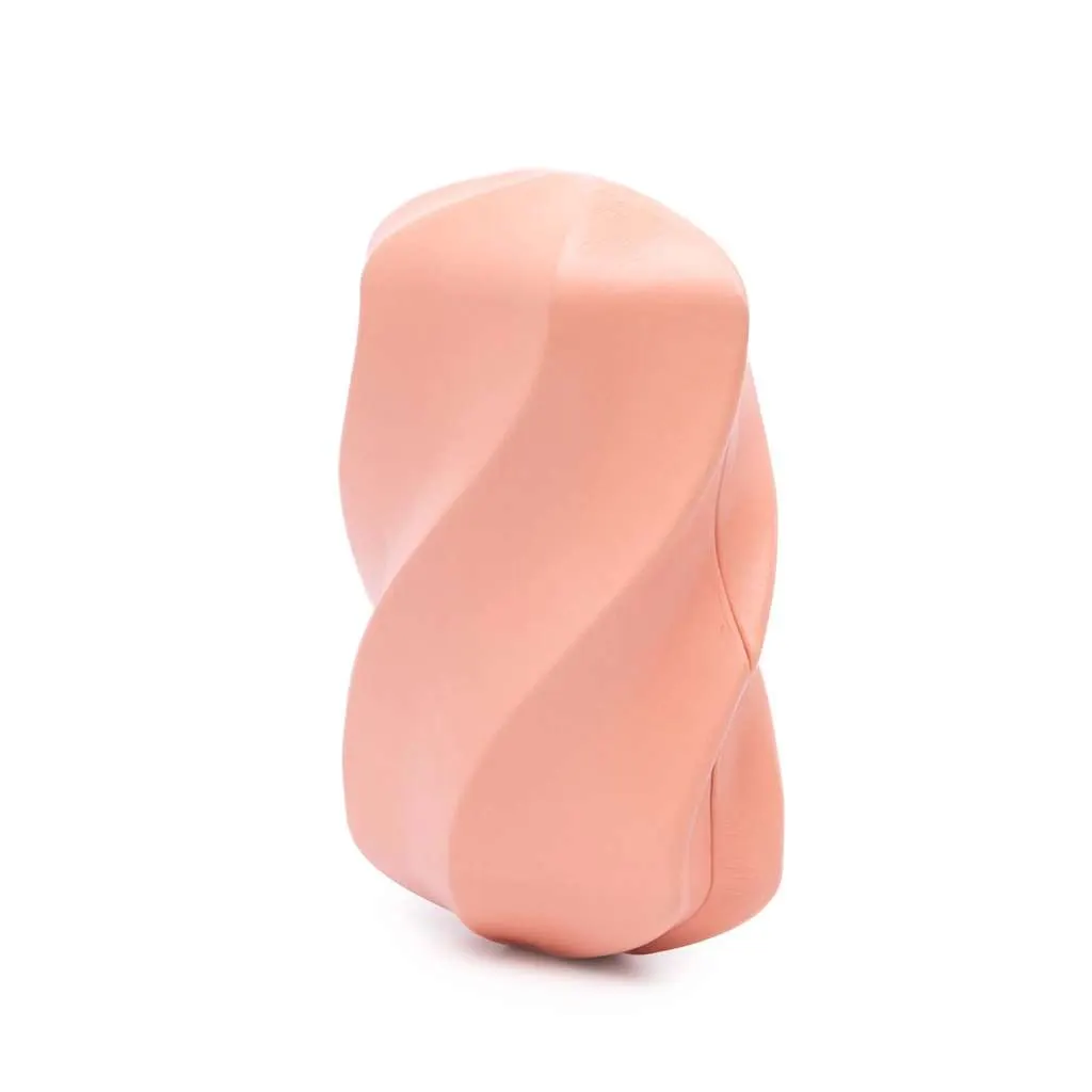 Bottega Veneta Calfskin The Whirl Clutch Pink Leather Good - Back View