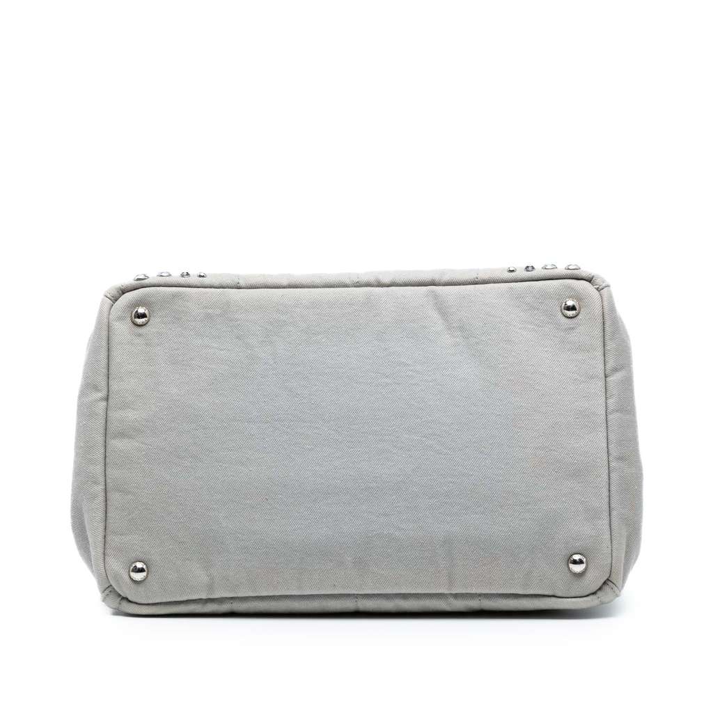Prada Canvas Canapa Bijoux Satchel - 3