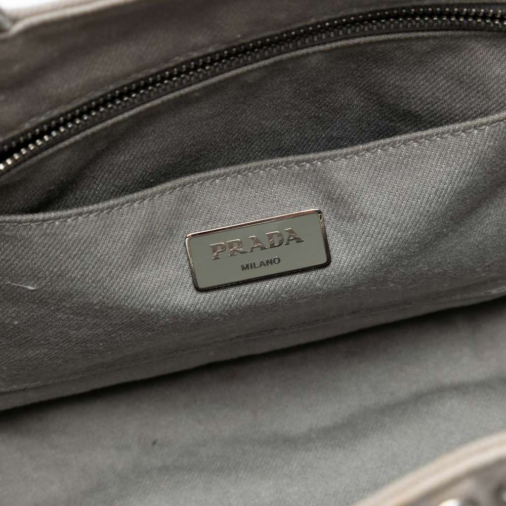 Prada Canvas Canapa Bijoux Satchel - 5