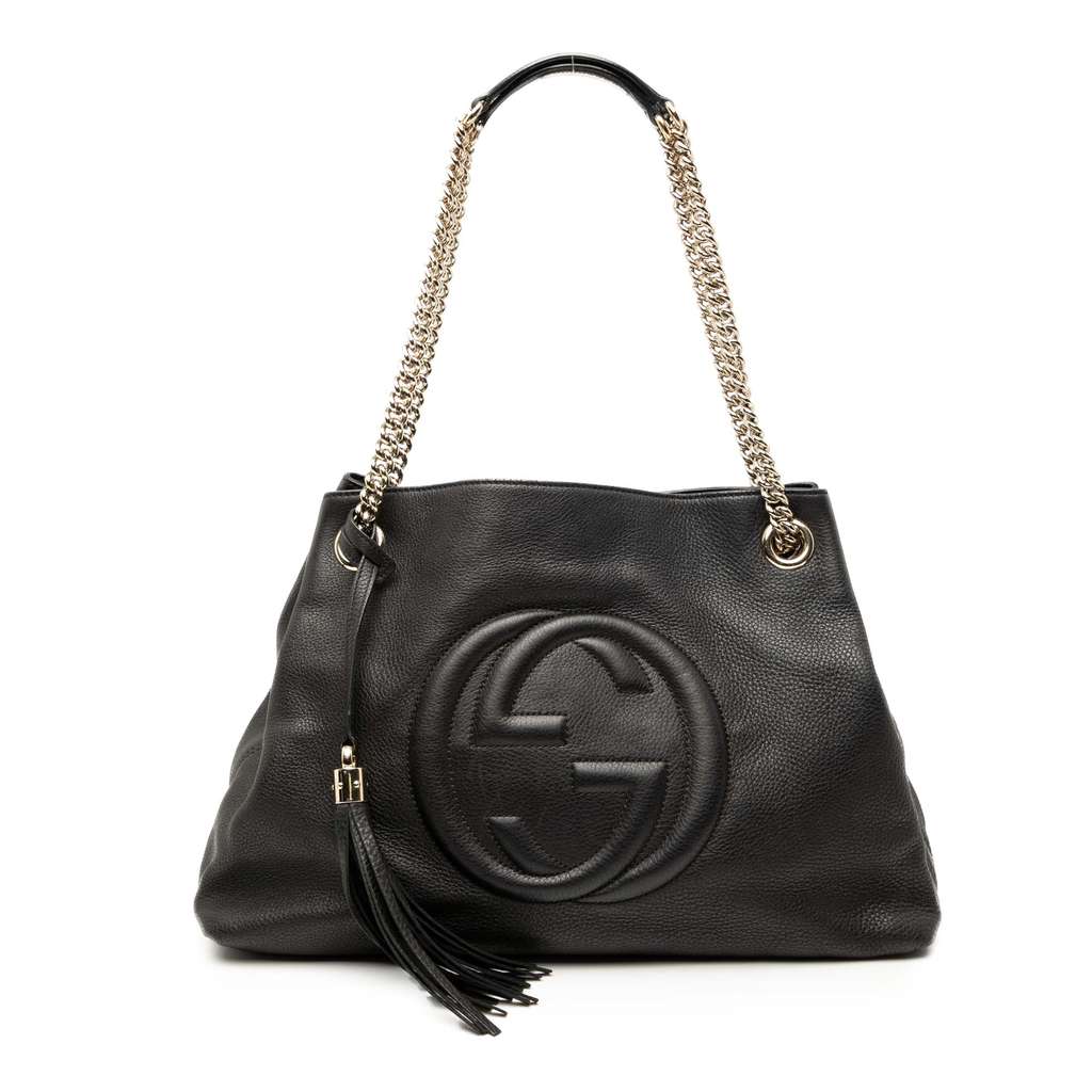 Gucci Medium Leather Soho Chain Tote