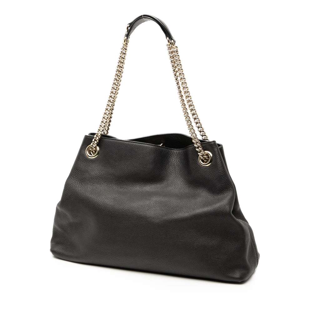 Gucci Medium Leather Soho Chain Tote - 2