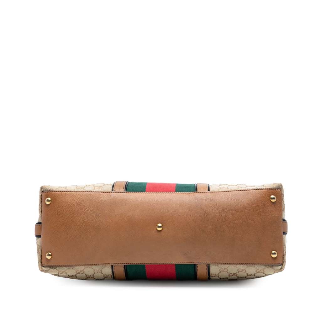 Gucci Medium GG Canvas Rania Top Handle Bag - 3