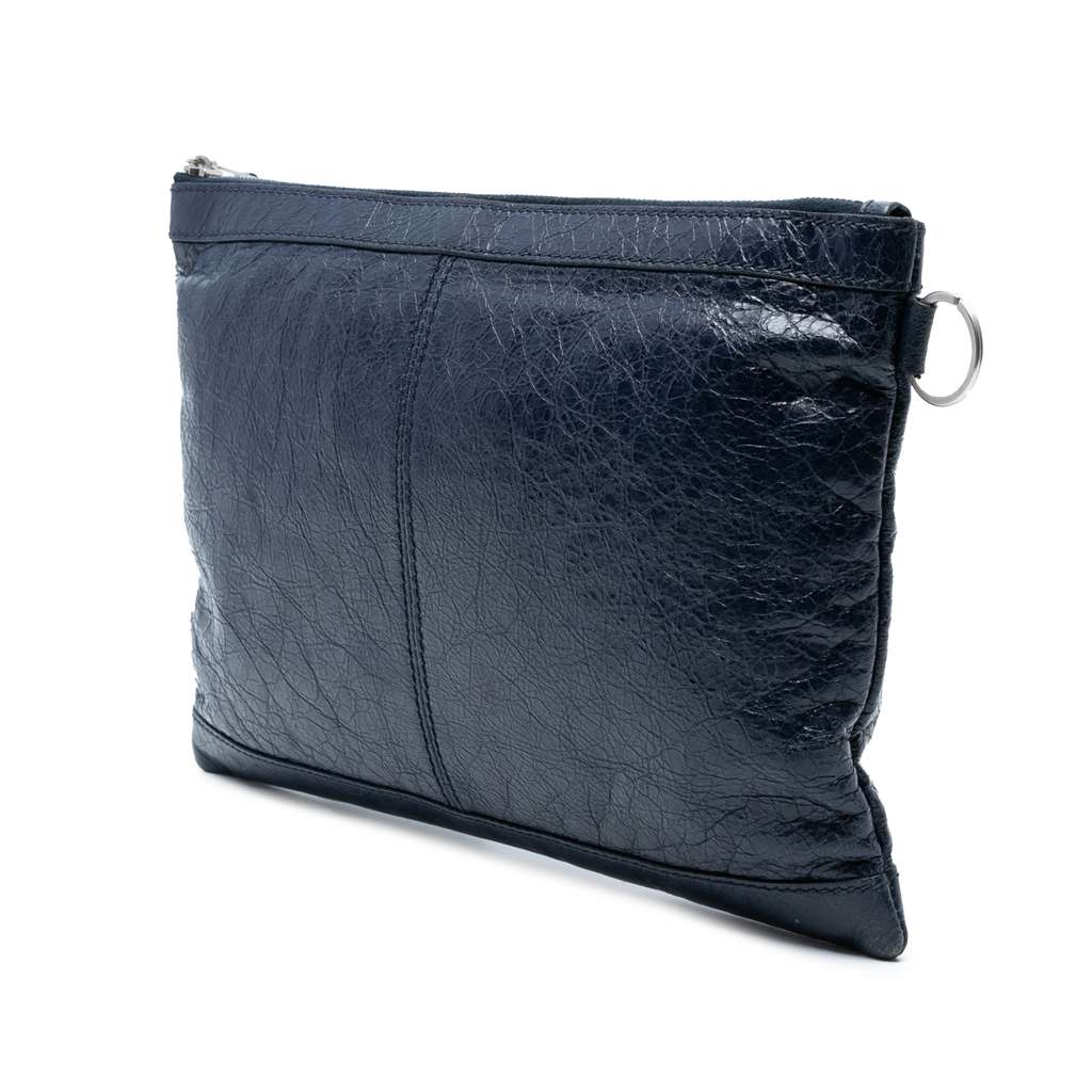 Balenciaga Lambskin Motocross Classic Clip M Clutch - 2