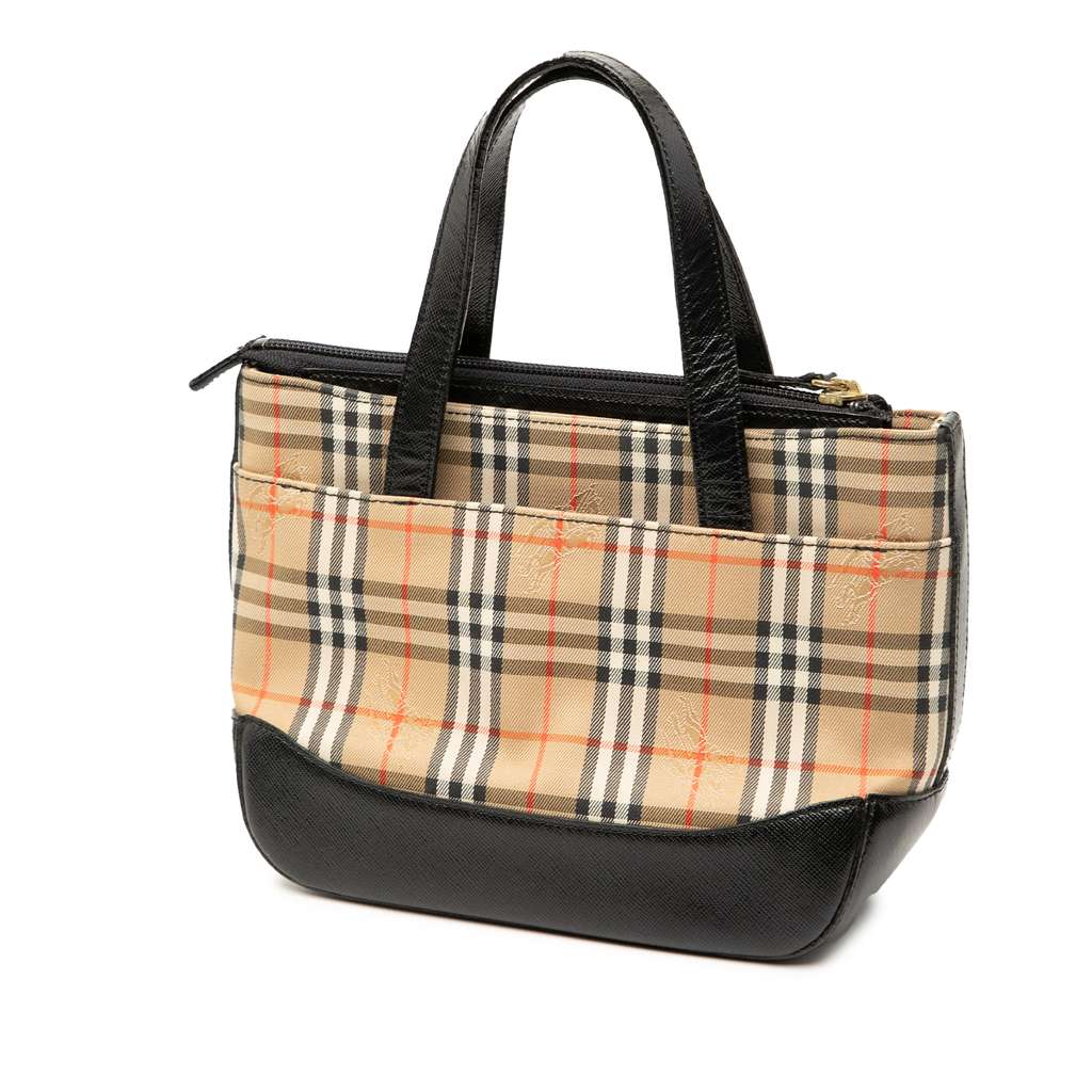 Burberry Haymarket Check Canvas Handbag - 2