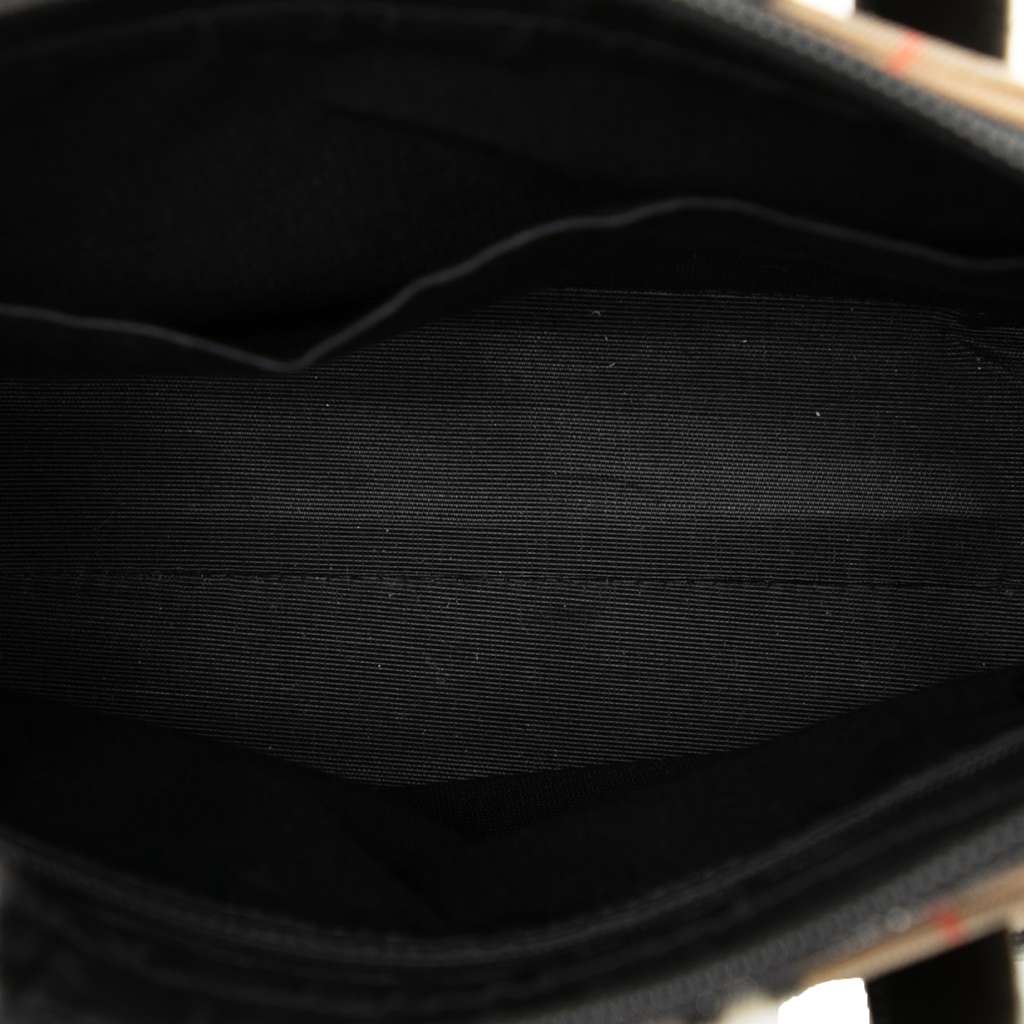 Burberry Haymarket Check Canvas Handbag - 4