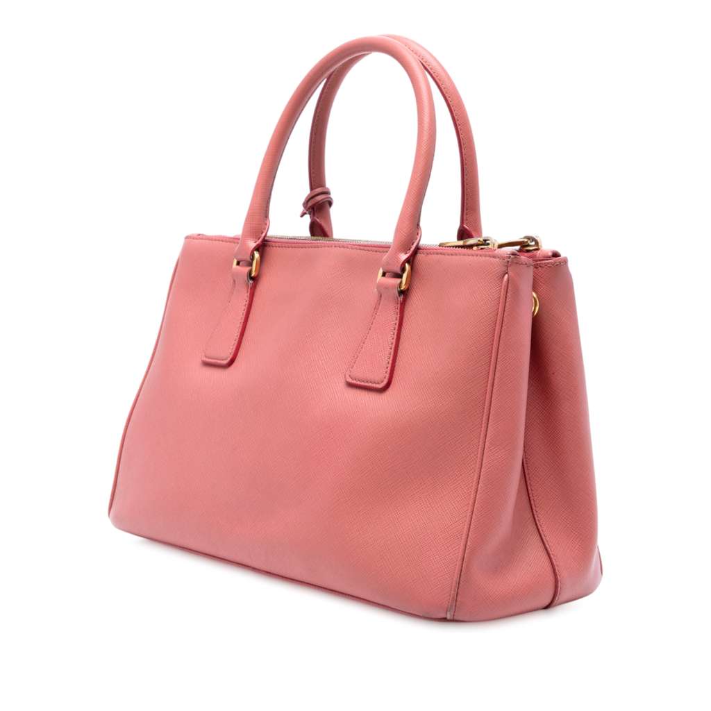 Prada Small Saffiano Lux Galleria Double Zip Satchel - 2