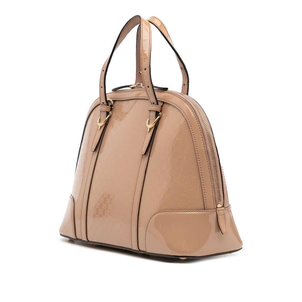 Gucci Small Microguccissima Patent Nice Satchel - 2