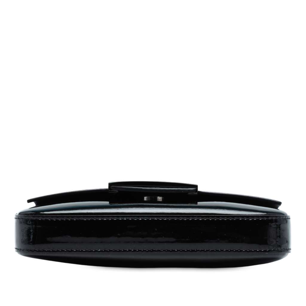 Fendi Calfskin and Patent Baguette Phone Pouch Satchel - 3