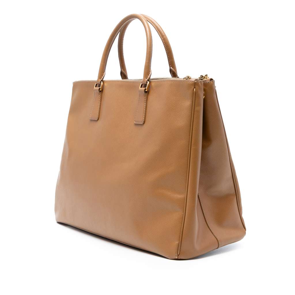 Prada Extra Large Saffiano Lux Galleria Double Zip Tote - 2