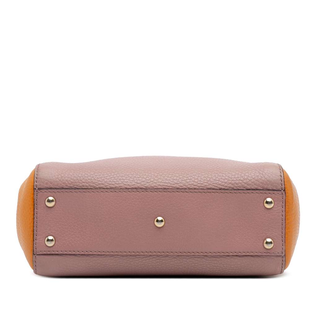 Gucci Mini Bicolor Calfskin Bamboo Shopper Satchel - 3