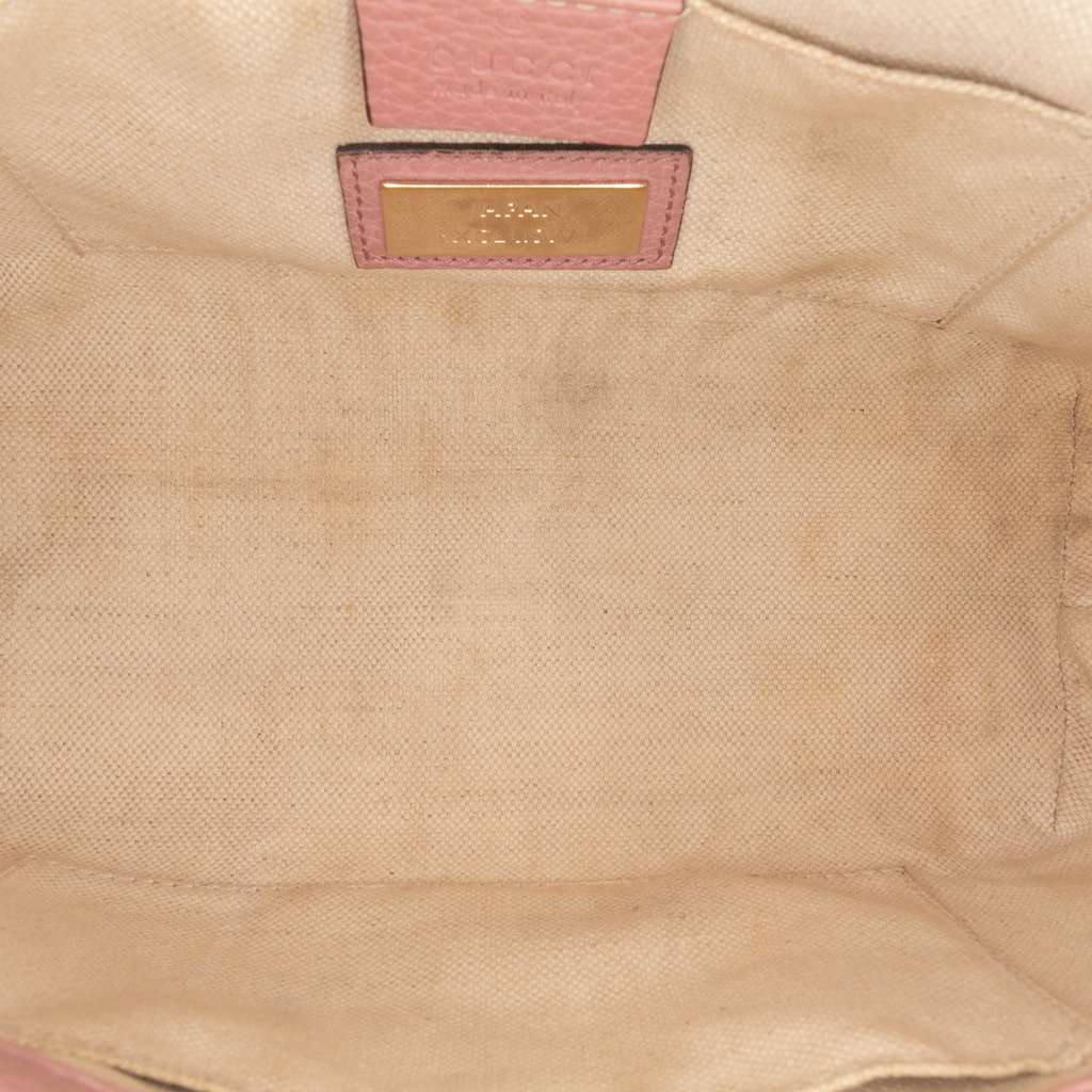 Gucci Mini Bicolor Calfskin Bamboo Shopper Satchel - 4