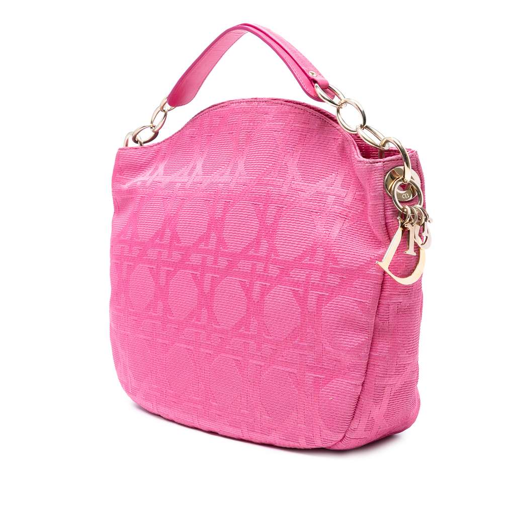 Dior Canvas Cannage Hobo Bag - 2