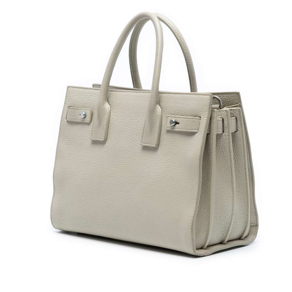 Saint Laurent Baby Grained Calfskin Sac de Jour Satchel - 2