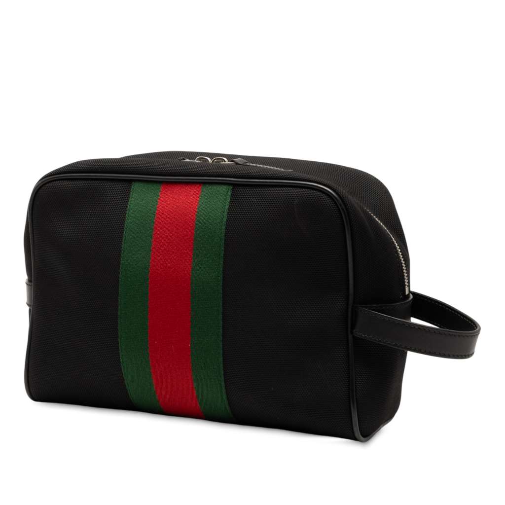 Gucci Techno Web Canvas Clutch - 2