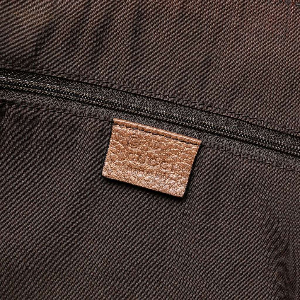 Gucci Medium Leather Web Dome Satchel - 5