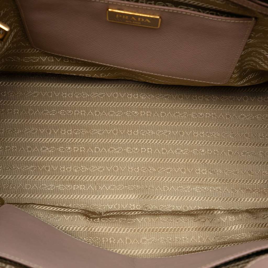 Prada Medium Saffiano Lux Galleria Double Zip Satchel - 4
