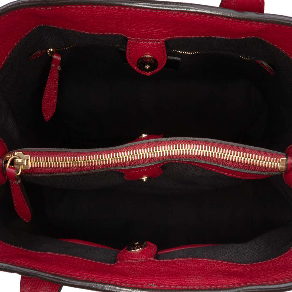 Burberry Medium Leather and House Check Banner Satchel - 4